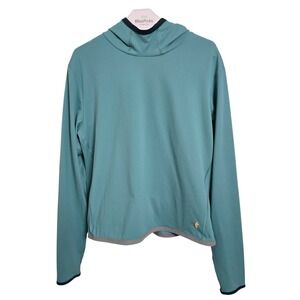Cotopaxi Womens Scuba Hooded Pullover Top L Teal Lightweight Athletic Hiking